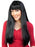 Jessica Long Black With Fringe Wig