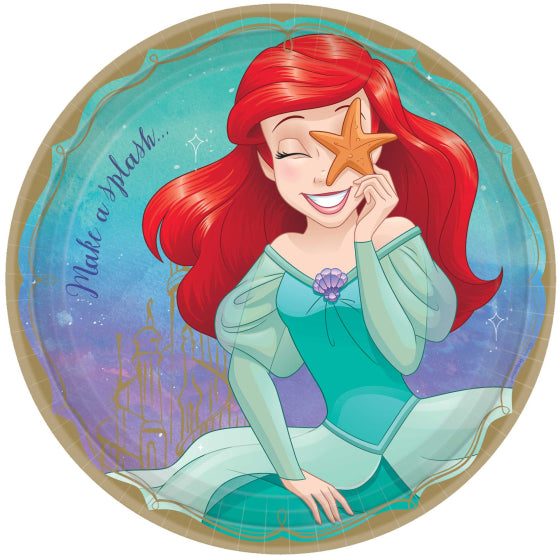 Ariel Once Upon A Time Paper Plates 23cm 8 Pack