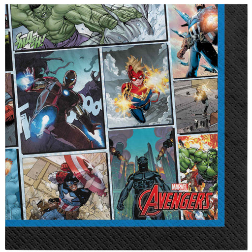 Marvel Avengers Beverage Napkins 16 Pack
