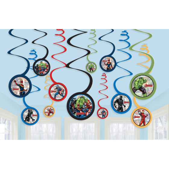 Marvel Avengers Swirl Decorations