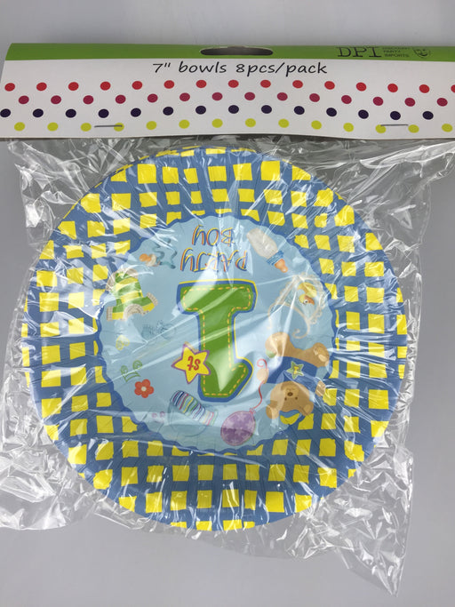 1st Birthday Boy 7'' Bowls Pack Of 8