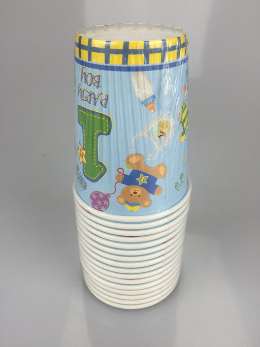 1st Birthday Boy 9oz Cups Pack Of 16