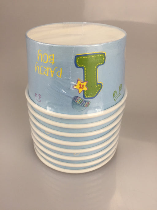 1st Birthday Boy Ice Cream Cup Pack Of 8