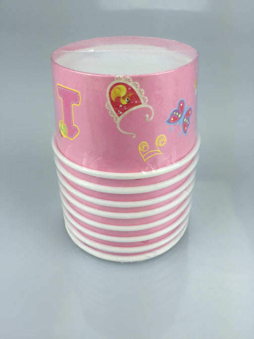 1st Birthday Girl Ice Cream Cup Pack Of 8