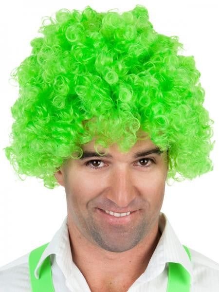 Afro Green Wig