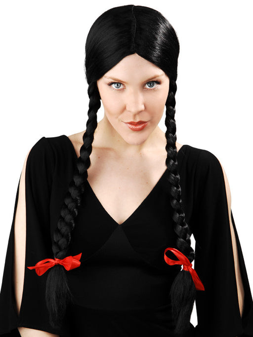 Wig Wednesday Plaits - Black With Red Bows