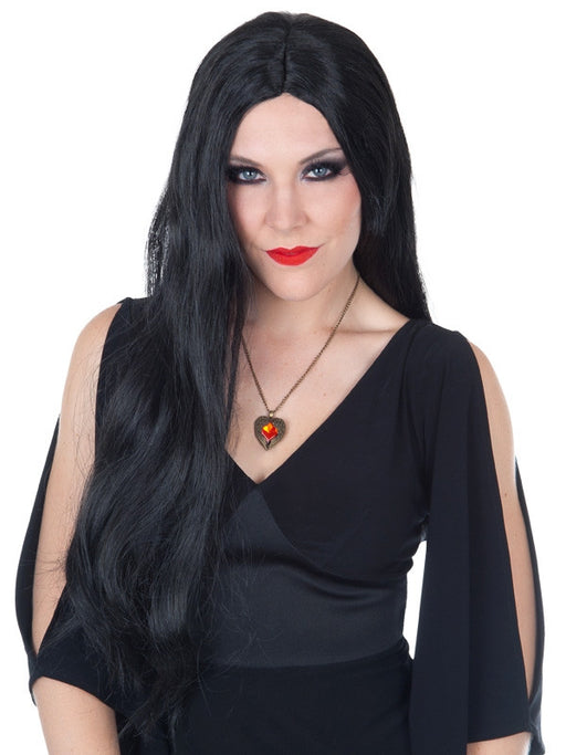 Wig Morticia Long Black