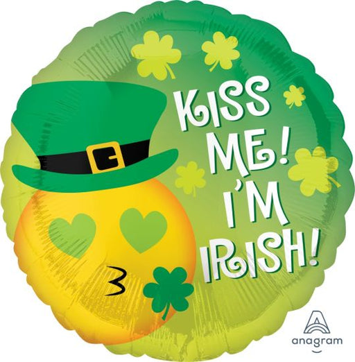 Kiss Me I'm Irish 18" Foil Balloon
