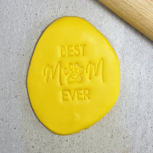 'Best Mum (Paw) Ever' Embosser 60mm