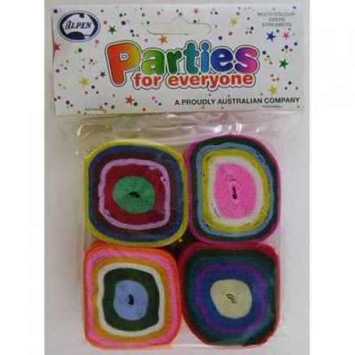 Mixed Crepe Streamers