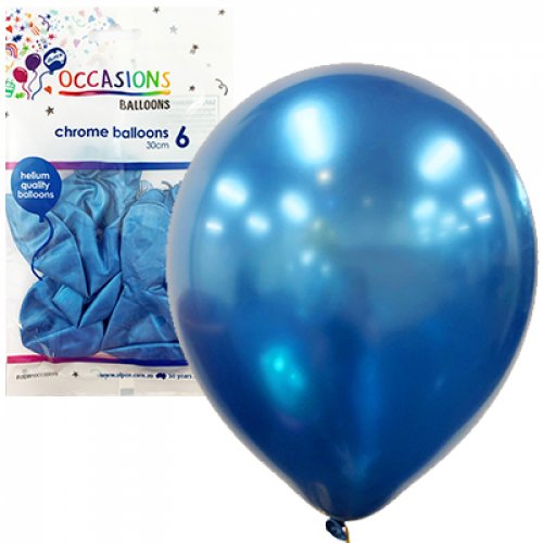 Chrome Balloons 10 pack 30cm