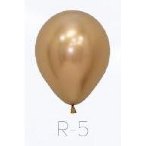 Reflex Gold 12Cm Balloon - Uninflated