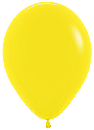 Sempertex 100 Pack Standard/Fashion Yellow 30cm Balloon