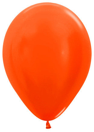 Decrotex 100 Pack Metallic Orange 30cm Balloon