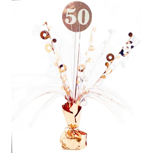 Birthday Rose Gold Holographic Centrepiece