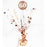 Birthday Rose Gold Holographic Centrepiece