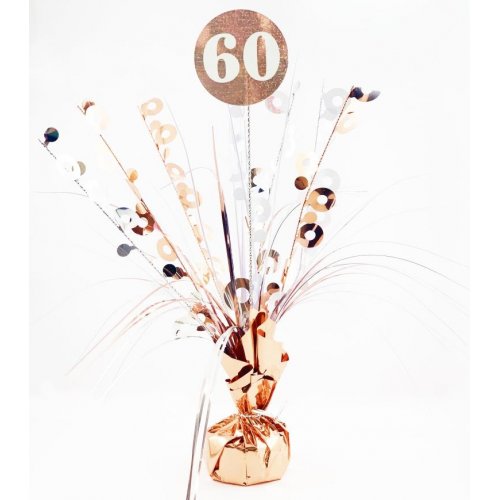 Birthday Rose Gold Holographic Centrepiece