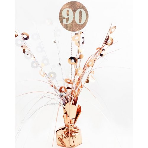 Birthday Rose Gold Holographic Centrepiece