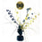 Birthday Black/Gold Holographic Centrepiece