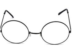 Party Glasses Hippy Round, Mixed Colors Large