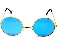 Party Glasses Hippy Round, Mixed Colors Large