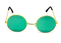 Party Glasses Hippy Round, Mixed Colors Large