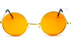 Party Glasses Hippy Round, Mixed Colors Large