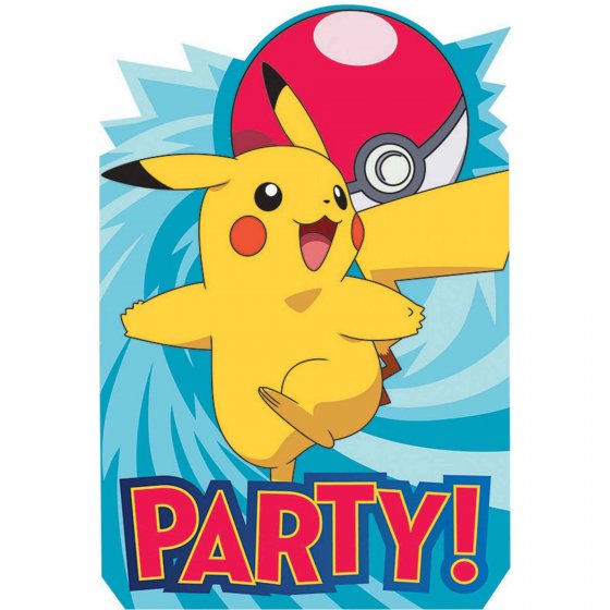 Pokemon Invites 8 Pack