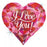 Foil 35" I Love You Heart Holo