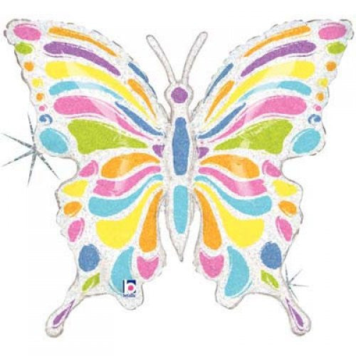 Foil 33'' Pastel Butterfly