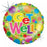 Foil Balloon 18" Get Well With Coloured Dots