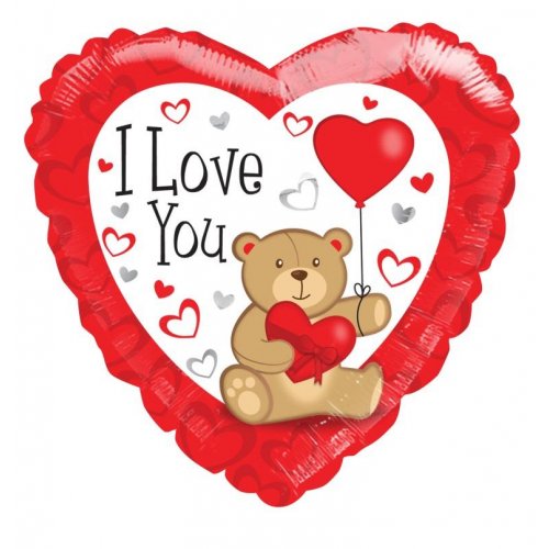 I Love You 18'' Heart Foil Balloon