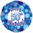 Happy 50th Foil Balloon Blue 18"/45cm