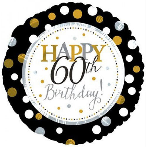 Happy 60th Birthday Foil 17"/43cm