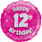46cm Pink Foil Holographic Happy Birthday