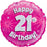 46cm Pink Foil Holographic Happy Birthday