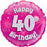 46cm Pink Foil Holographic Happy Birthday