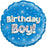 Assorted Blue Holographic Birthday Foils 18''