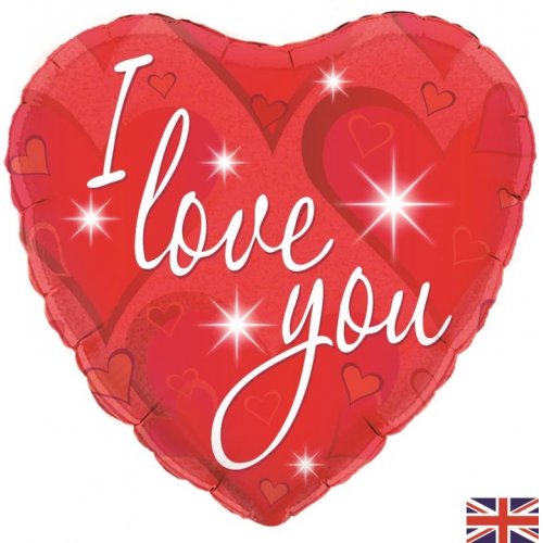 Foil 18' I Love You Sparkles