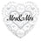 18' Foil Mrs & Mrs Silver Filigree