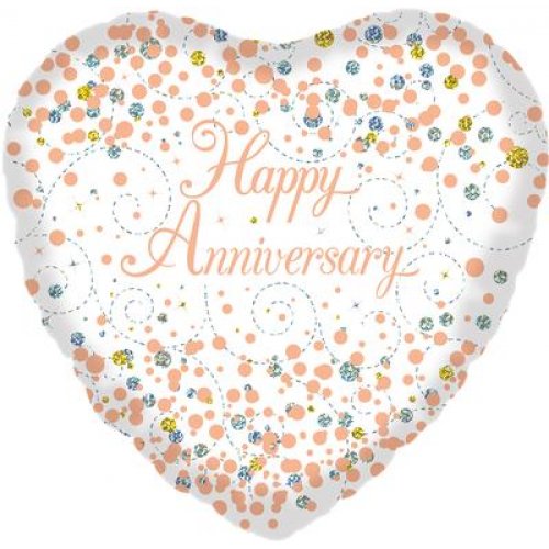 Foil Balloon Happy Anniversary 43.5 cm