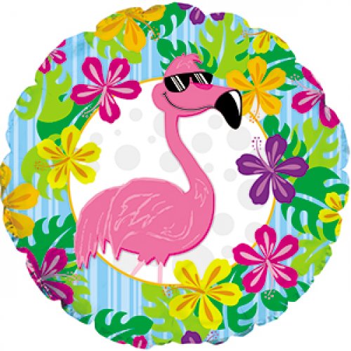 Flamingo Luau 18" Foil Balloon