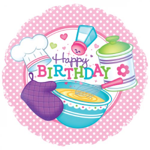 Happy Birthday Little Chef 18" Foil Balloon