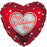 Foil Balloon 18" Happy Valentines Day Lots Of Silver Heart