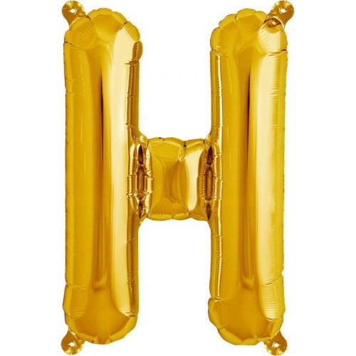 16" Gold Foil Balloon Alpha H
