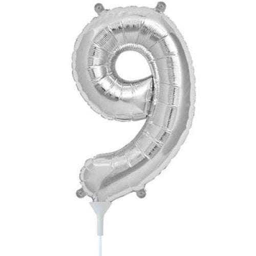 Silver Mega Foil 34'' Number