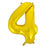 Gold Mega Foil 34'' Number