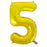 Gold Mega Foil 34'' Number