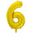Gold Mega Foil 34'' Number