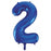 Dark Blue Mega Foil 34'' Numbers
